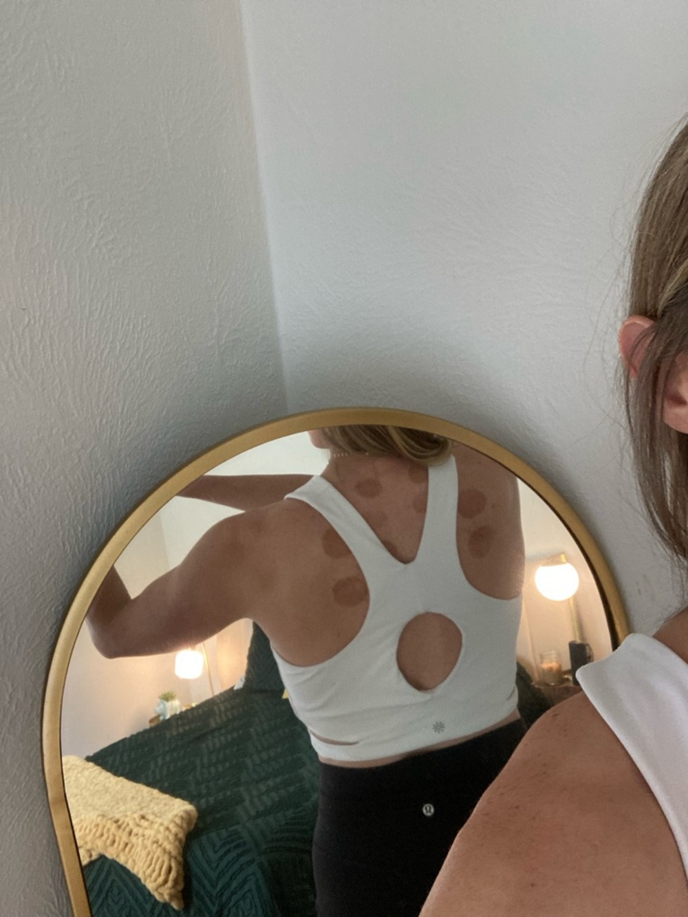 Athleta Cream Twist-Detail Crop Top - Picture 3 of 7